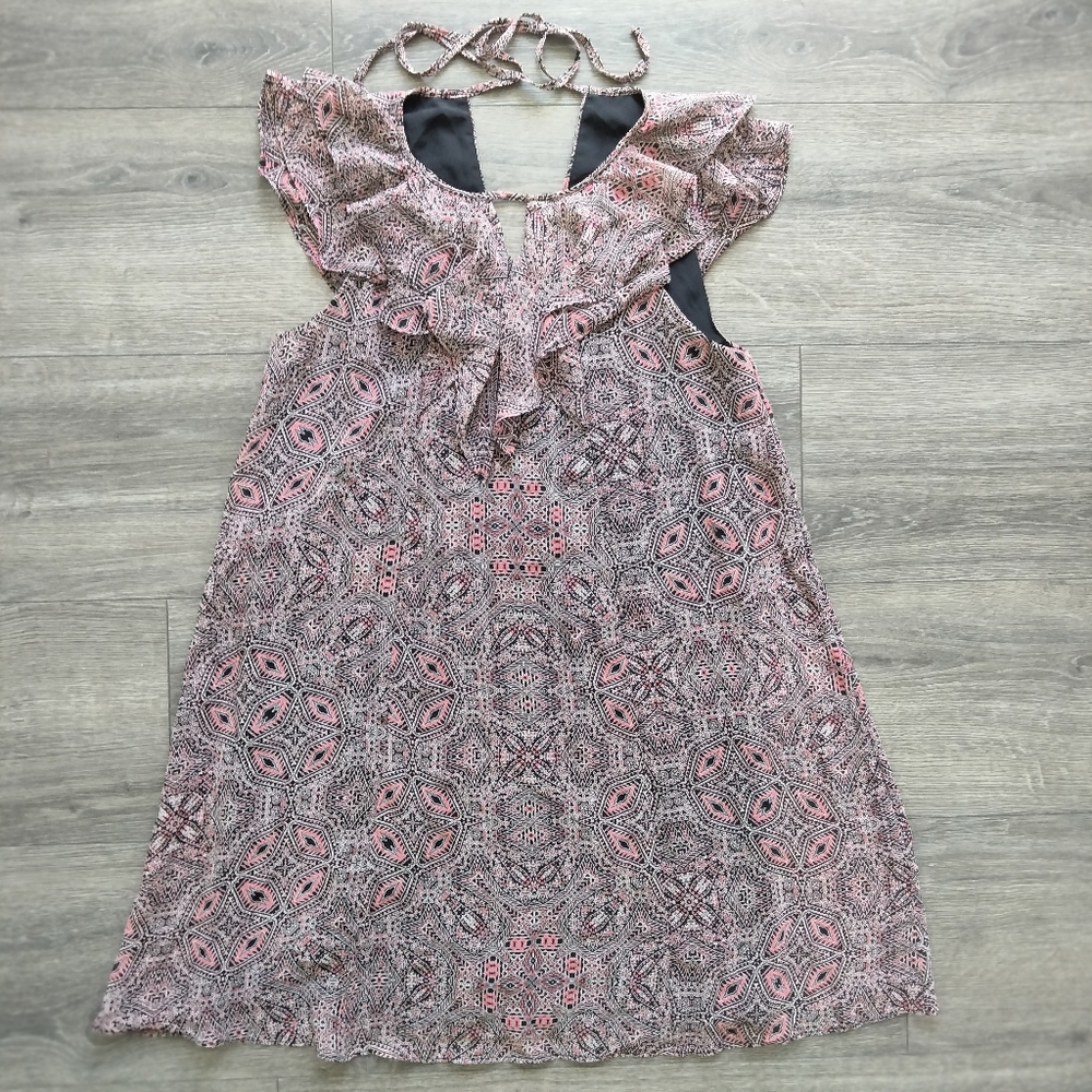 BCBGeneration Geometric Print Sleeveless Dress Women's Size XS
